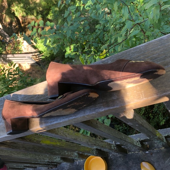 Salvatore Ferragamo Brown Heels Elegant Design size 10 Medium - Picture 8 of 8